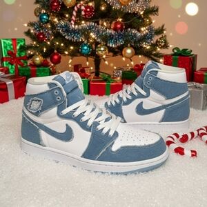 Nike Jordan 1 High OG Denim Mens 9.5 Womens 11 2022  DM9036104